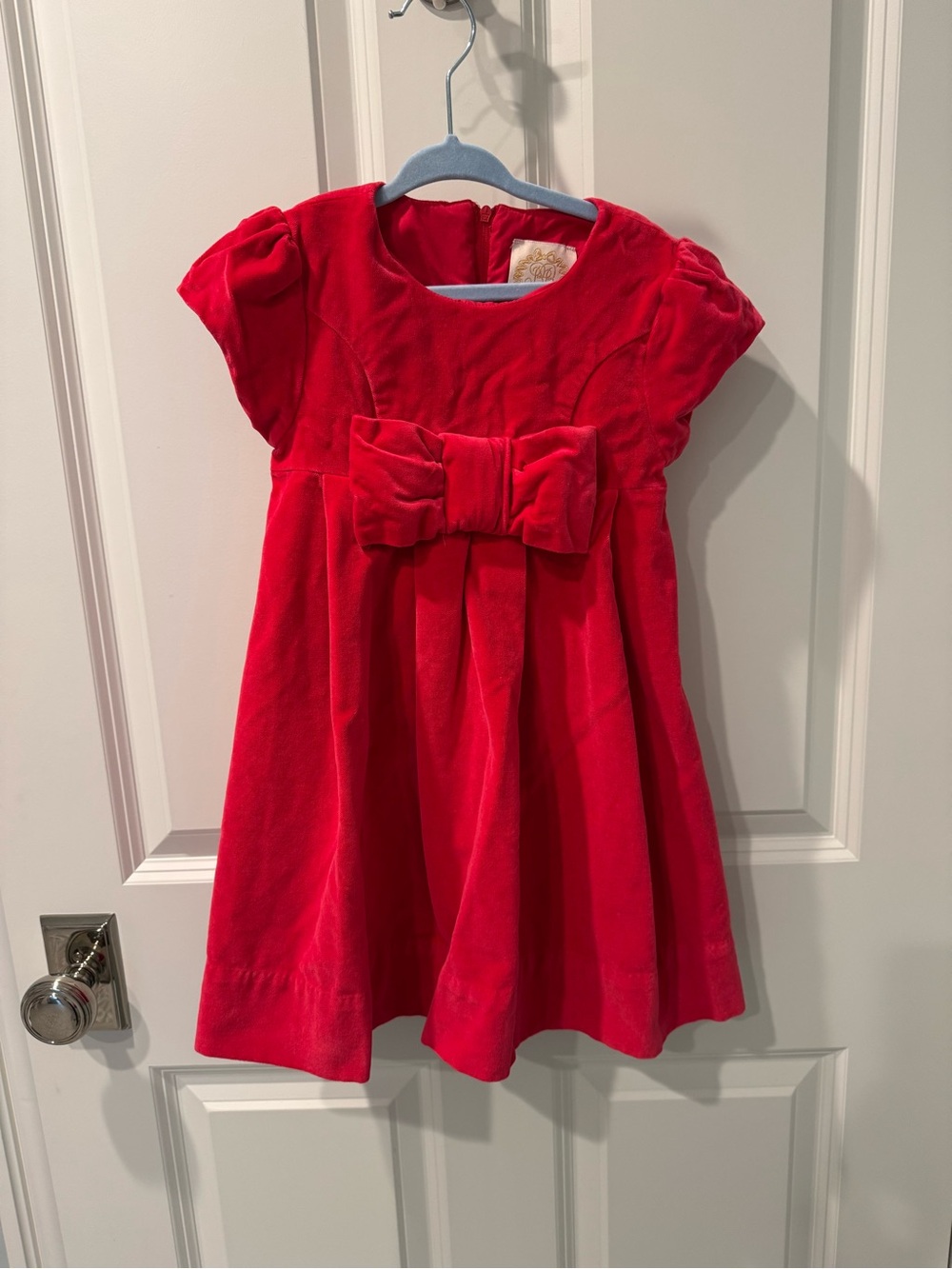 The Beaufort Bonnet Company Darcy Dress in Richmond Red Velvet